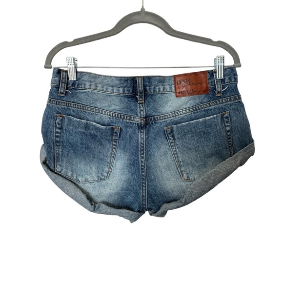 One Teaspoon Bandits Denim Shorts Size 28 - Picture 4 of 13